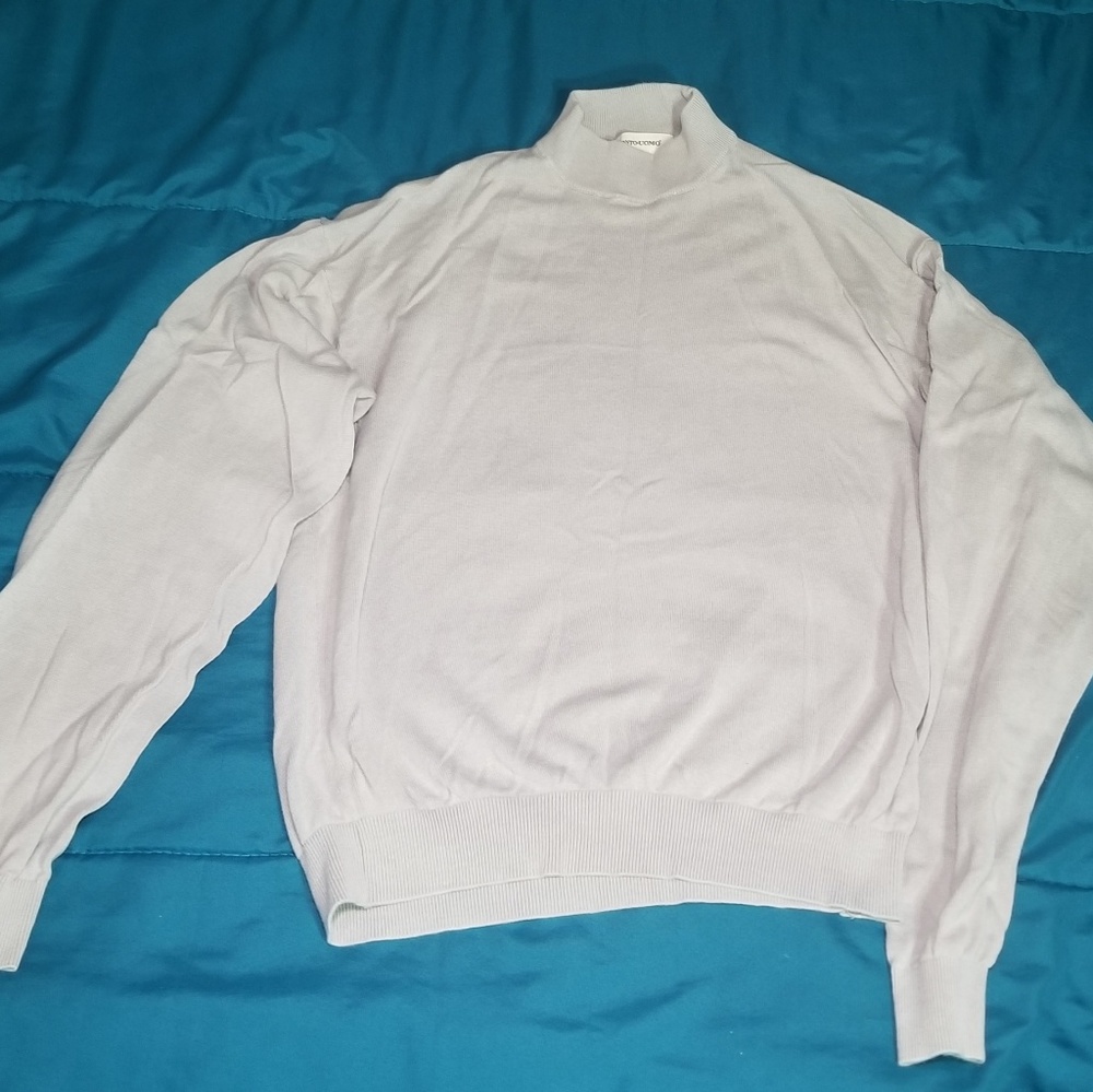 Pronto-Uomo dress Silver turtle neck